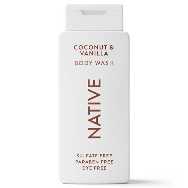 Native 18oz Coconut & Vanilla Body Wash