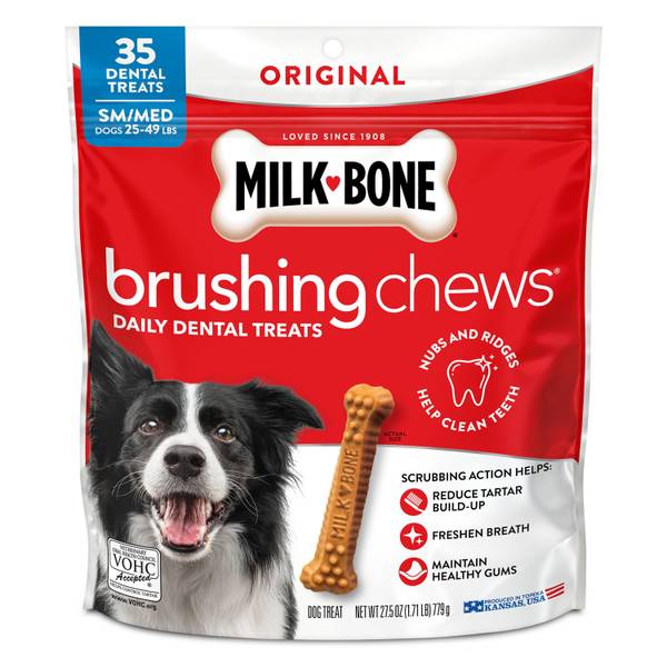 Milk-Bone 18-Count 24.2 oz Large Brushing Chews Daily Dental Dog 