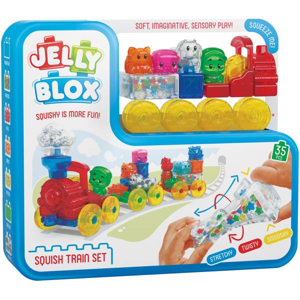 Pressman Jelly Blox Squishy Train Set