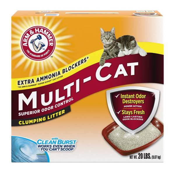 Arm & Hammer Multi-Cat Clumping Litter, 20 lb
