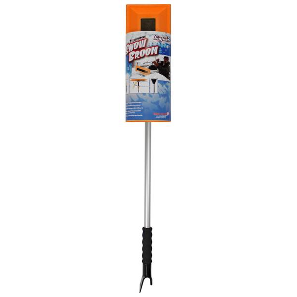Photo of Bigfoot 52" Telescoping Snowbroom with 16" Swiveling Foam Blade Head - Dual-Head Ice Scraper