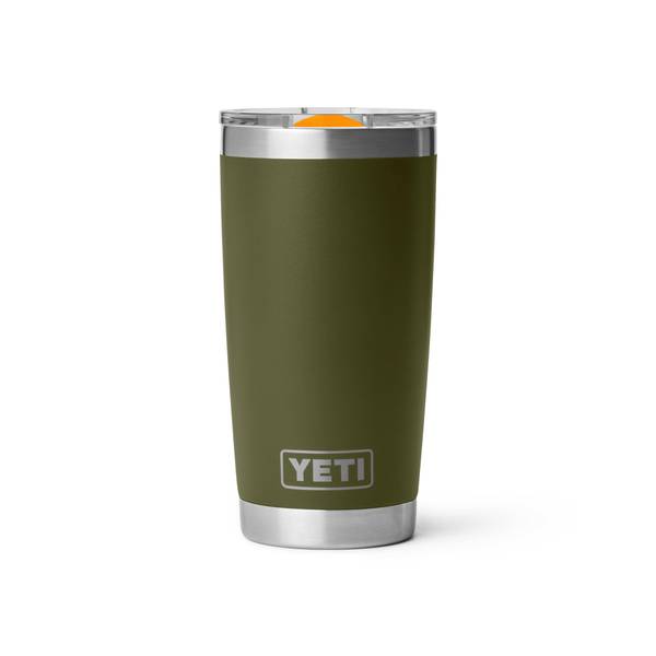 YETI Rambler 20-Oz. Tumbler with MagSlider Lid - Olive/King Crab Orange