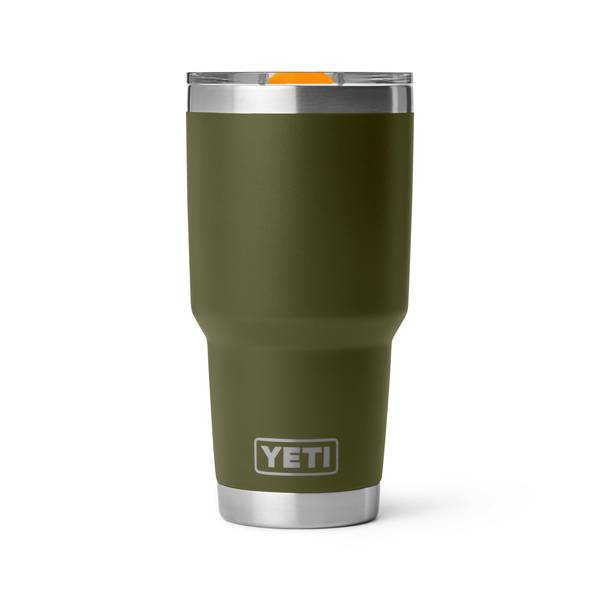 YETI Rambler 30 King Crab Orange/Olive BPA Free Tumbler with MagSlider Lid