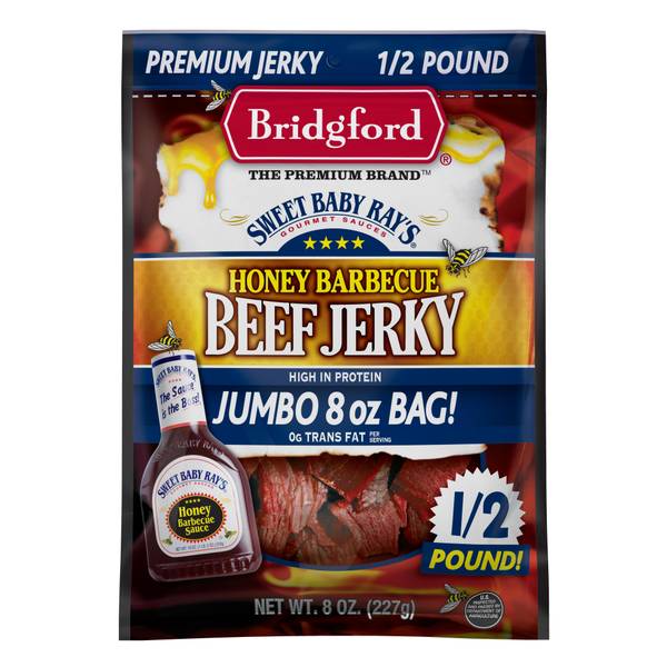 Photo of 8oz Sweet Baby Rays- Honey BBQ Beef Jerky