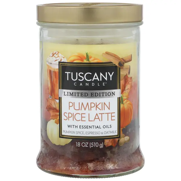 Tuscany Candle 18oz Pumpkin Spice Latte Candle - 76648 | Blain's