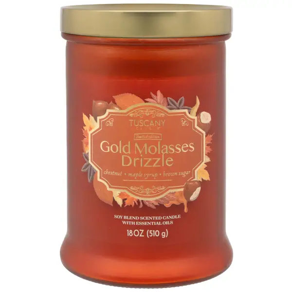 【ゴールドシチー役 香坂さき】Session for Layers 02 Tuscany Candle 18oz Gold Molasses Drizzle Candle - 76660 | Blain's