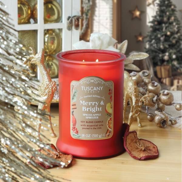 Empire Candle 18oz Limited Edition Merry & Bright Christmas Candle