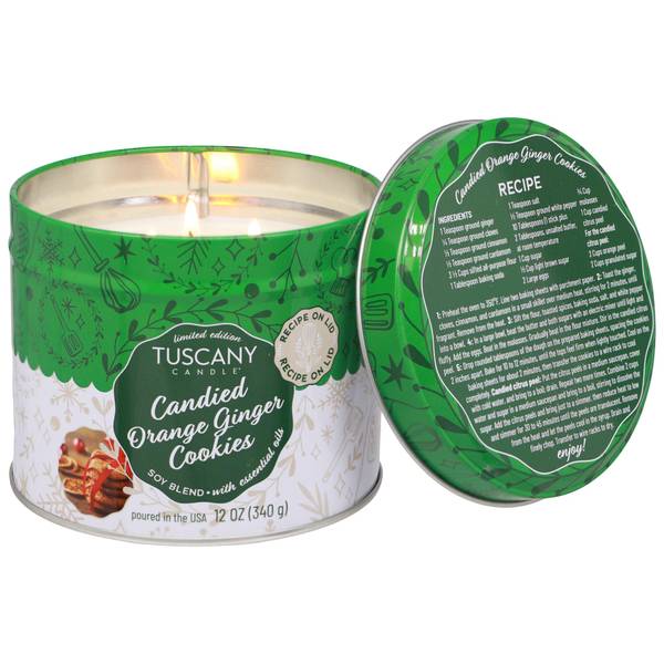 ネイチャーシャイン　クリスマス限定Wax Empire Candle 12oz Limited Edition Candied Orange Ginger Cookies