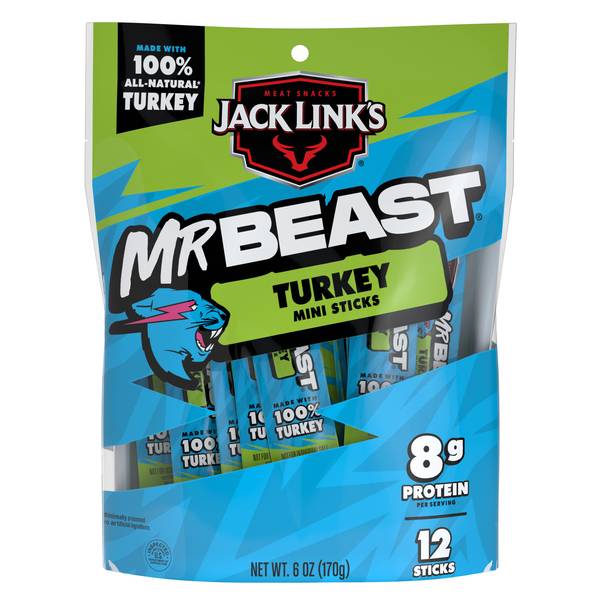 Photo of Mr Beast 12 Count Turkey Mini Sticks