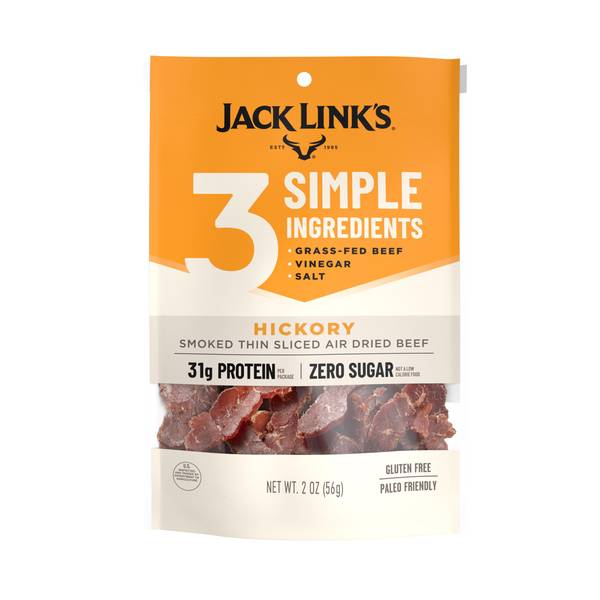 Photo of 3 Simple Ingredients 2oz Hickory Smoked Air Dried Beef Jerky