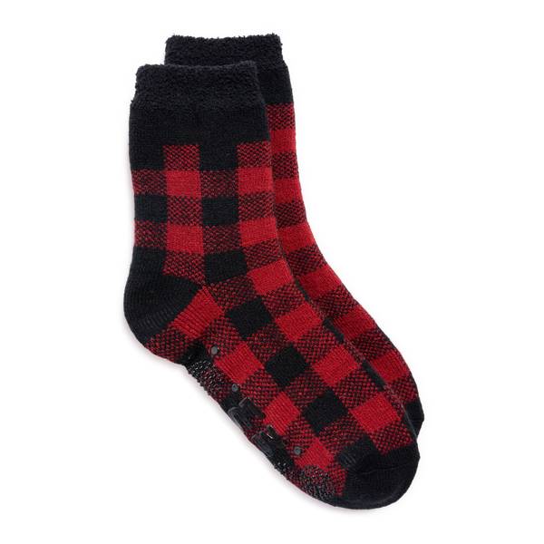 Muk Luks Men's Tall Cozy Lined Lounge Socks