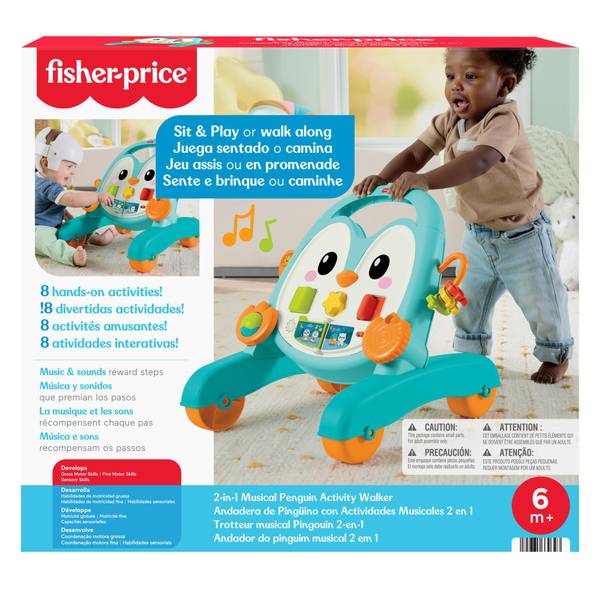 Fisher-Price 2-in-1 Musical Penguin Activity Walker - JHF74