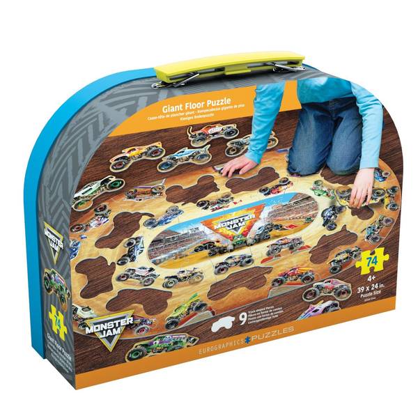 Eurographics Monster Jam Giant Floor Puzzle, 74 Pieces, Ages 4+