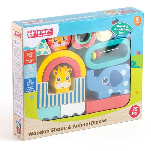 Photo of Wooden Shape & Animal Blocks