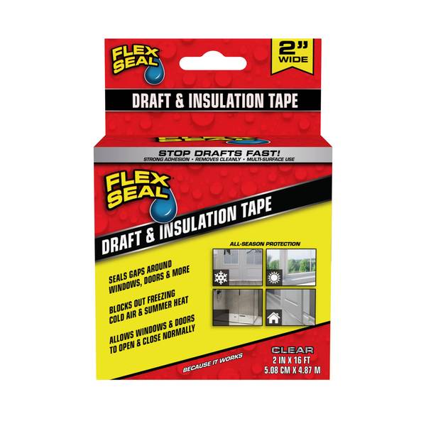 6090444 2 in. x 16 ft. Draft & Insulation Clear Sealing Tape