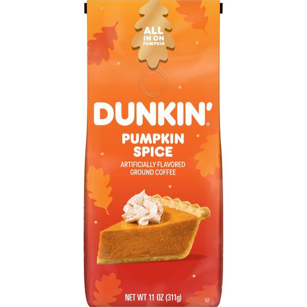 Dunkin' Pumpkin Spice Ground Coffee 11 oz Bag