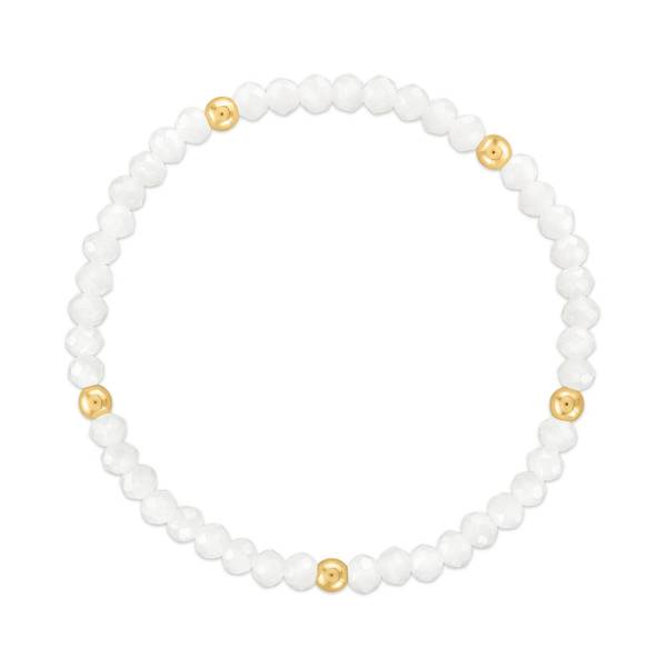 Photo of White/Gold Ball SF Mila Mix Bracelet
