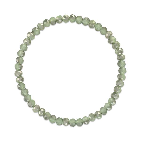 Photo of Green Transitioning Stretchy Facet Mix Bracelet