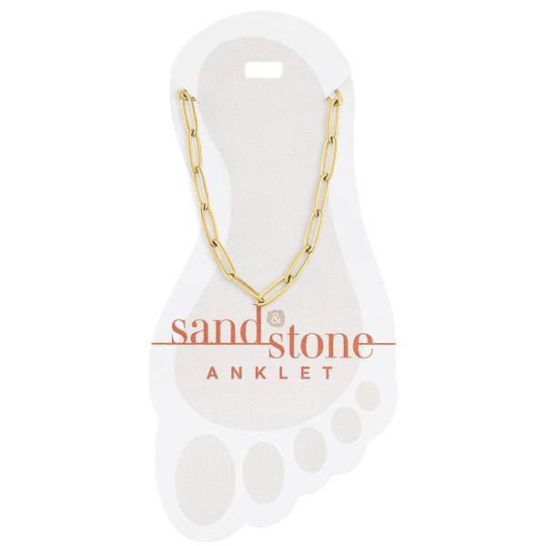 Photo of Gold Paperclip Anklet