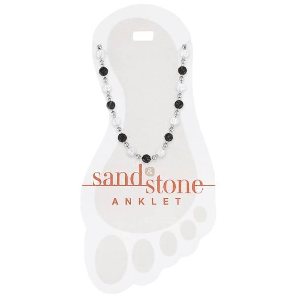 Photo of Silver Gray Natural Stone Anklet