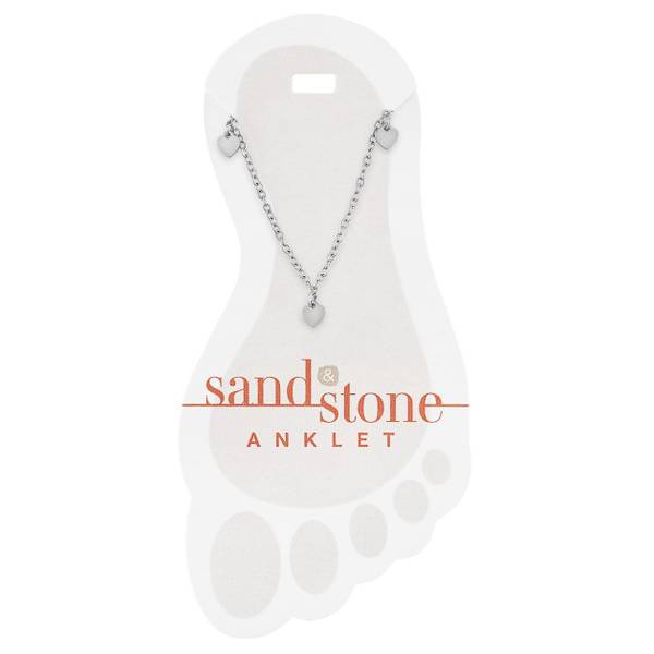 Photo of Silver Multi Heart Dangle Anklet