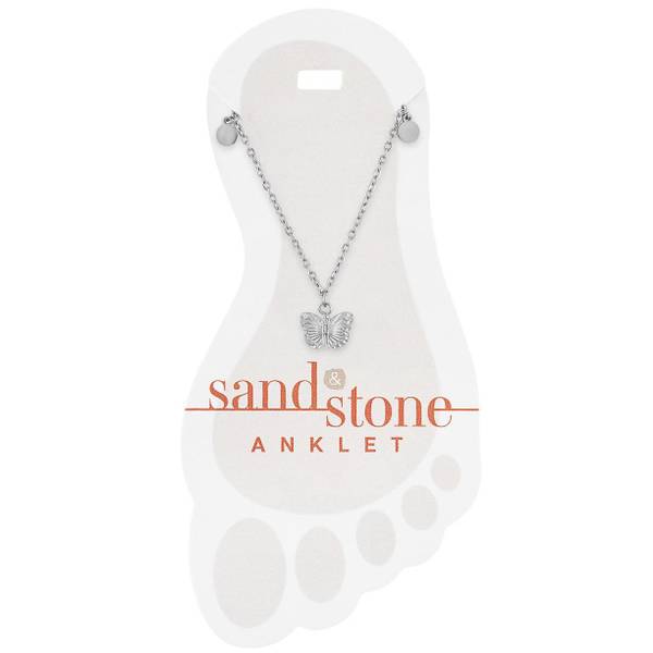 Photo of Silver Butterfly Dangle Anklet