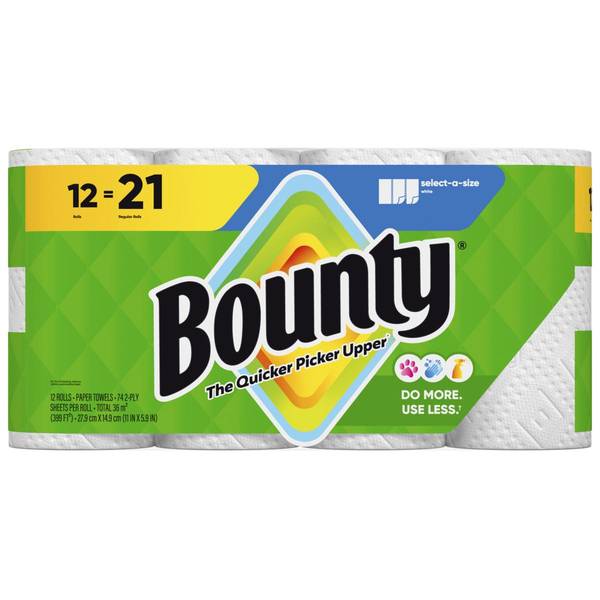 Photo of 12 Pack Select-a-Size Double Roll Paper Towels