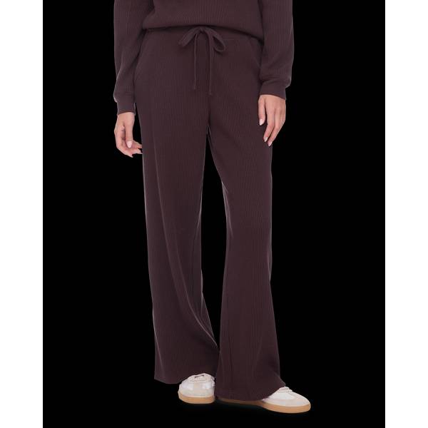 Flag & Anthem W Stowe Wash Waffle Lounge Pant Choc - FA26PT2128W-S