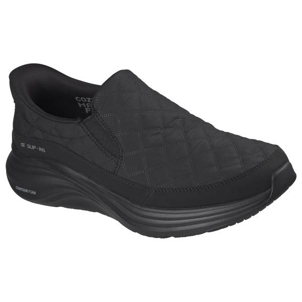 Skechers Men's Slip-ins: Contour Foam - Cozy Fit Nordain Sneaker | Size 13.0 | Black | Vegan | Machine Washable