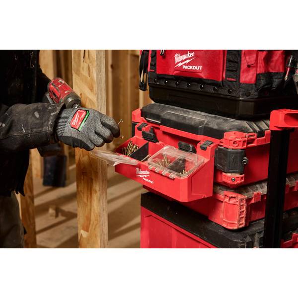 Milwaukee PACKOUT Tool Box 2-Bin Attachment - 48-22-8610 | Blain's