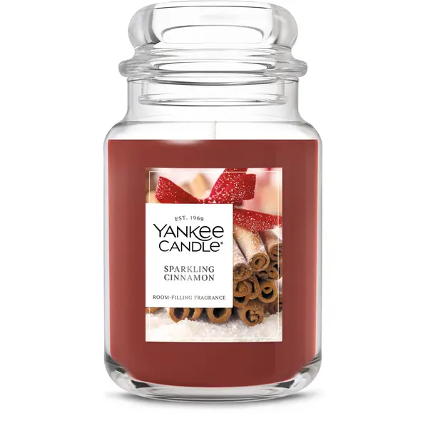 Yankee Candle 22oz Sparkling Cinnamon Large Christmas Jar Candle