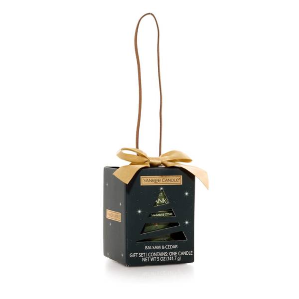 Yankee Candle 5oz Balsam & Cedar Christmas Ornament Jar Candle