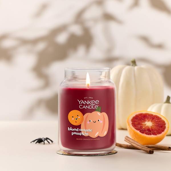 Yankee Candle 22oz Blood Orange Pumpkin Large Halloween Jar Candle - 2663796