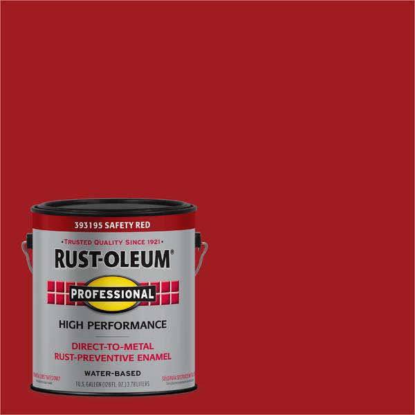 Photo of 1 Gallon Professional Gloss Safety Red Water-Based Interior/Exterior Paint