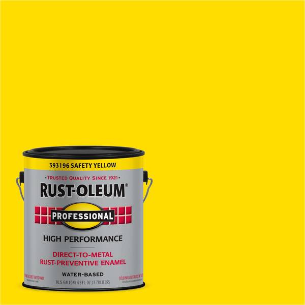 Photo of 1 Gallon Professional Gloss Safety Yellow Water-Based Interior/Exterior Paint