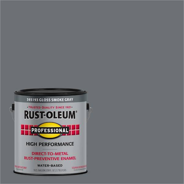 Photo of 1 Gallon Professional Gloss Smoke Gray Water-Based Interior/Exterior Paint