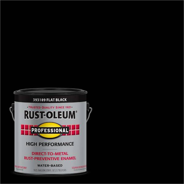 Photo of 1 Gallon Professional Flat Black Water-Based Interior/Exterior Paint