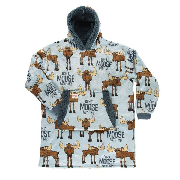 Photo of Kids Dont Moose with Me Blanket Hoodie