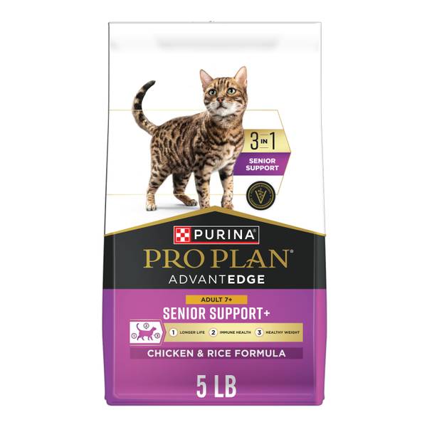 Purina Pro Plan AdvantEDGE 5lb Senior Support Plus Adult 7+ Chicken and Rice Formula Dry Cat Food