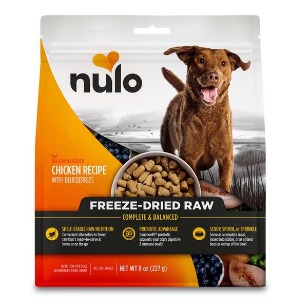 Photo of Freeze-Dried Raw Chicken Recipe with Blueberries for Dogs, 8 oz