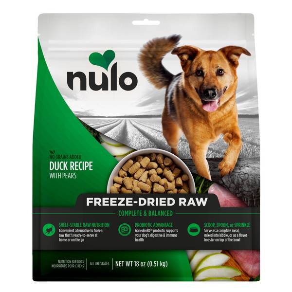 Photo of Freeze-Dried Raw Duck Recipe with Pears for Dogs, 18 oz