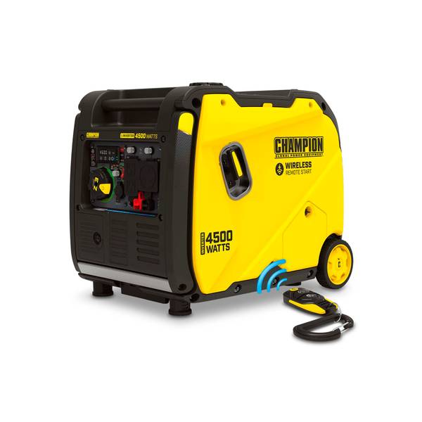 Champion Power Equipment 4500-Watt Wireless Remote Start RV Ready Portable Inverter Generator with Quiet Technology
