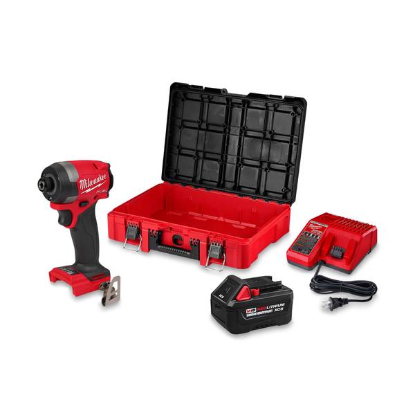 Milwaukee M18 FUEL 1/4" Hex Impact Driver PACKOUT Kit with High Output XC5 Battery