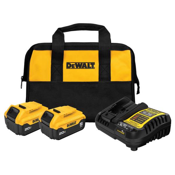 DEWALT 20V MAX* Lithium-ion 5.0 Ah Starter Kit