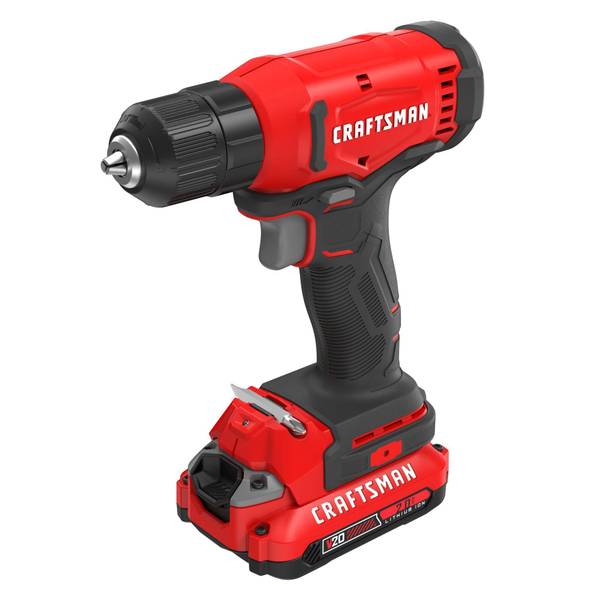 Craftsman V20 3/8-Inch Cordless Drill/Driver Kit with 2.0Ah Battery and Charger