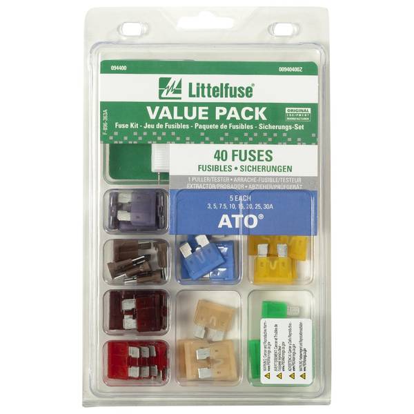 Littelfuse Inc 094400 00940400Z 40 Fuses Auto Car Truck Fuse Kit With Tester for sale online 