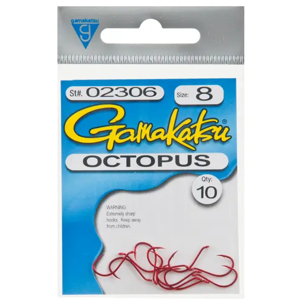 Gamakatsu Octopus Hook - Red 8