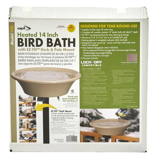 Allied Precision 20 Heated Bird Bath with Stand