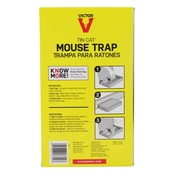 Victor Tin Cat Mouse Trap For Catch and Release - 2 Pack