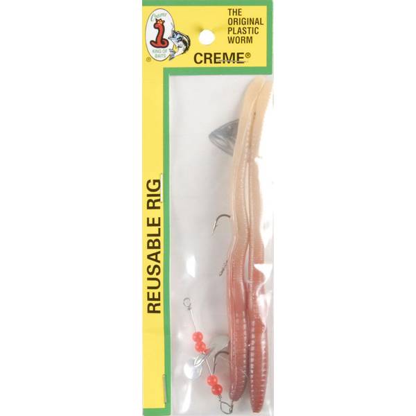 Creme Natural Scoundrel Rigged Fishing Lures - CRM-101-1